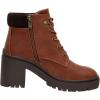 image:imageCUSHIONAIRE Womens Remy lace up heel bootie Memory FoamTan