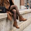 image:imageCUSHIONAIRE Womens Rena Lace up boot Memory FoamTan