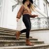 image:imageCUSHIONAIRE Womens Rena Lace up boot Memory FoamTan