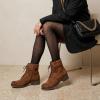 image:imageCUSHIONAIRE Womens Rena Lace up boot Memory FoamTan
