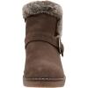 image:imageCUSHIONAIRE Womens Rhodes Faux Suede Winter Booties  Fur Boots for Women with Memory Foam Comfy Boots with Faux Fur Side Zipper 2Inch Wedge Heel Wide Widths AvailableTaupe