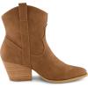 image:imageCUSHIONAIRE Womens Rocky Western boot with stitch detailing and Memory Foam padding Wide Widths AvailableTan
