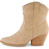 image:imageCUSHIONAIRE Womens Rocky Western boot with stitch detailing and Memory Foam padding Wide Widths AvailableTaupe