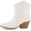 image:imageCUSHIONAIRE Womens Rocky Western boot with stitch detailing and Memory Foam padding Wide Widths AvailableWhite