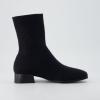 image:imageCUSHIONAIRE Womens Russel Knit Ankle Boot with Block Heel Memory Foam Wide Widths AvailableKnit Black