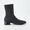 image:imageCUSHIONAIRE Womens Russel Knit Ankle Boot with Block Heel Memory Foam Wide Widths AvailableKnit Gray