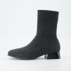 image:imageCUSHIONAIRE Womens Russel Knit Ankle Boot with Block Heel Memory Foam Wide Widths AvailableKnit Gray