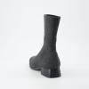 image:imageCUSHIONAIRE Womens Russel Knit Ankle Boot with Block Heel Memory Foam Wide Widths AvailableKnit Gray