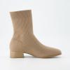 image:imageCUSHIONAIRE Womens Russel Knit Ankle Boot with Block Heel Memory Foam Wide Widths AvailableKnit Taupe
