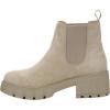 image:imageCUSHIONAIRE Womens Sasha slip on chelsea boot Memory FoamTaupe Suede