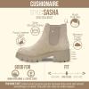 image:imageCUSHIONAIRE Womens Sasha slip on chelsea boot Memory FoamTaupe Suede