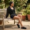 image:imageCUSHIONAIRE Womens Sils Knit Cork Footbed Clog with ComfortBlack