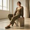 image:imageCUSHIONAIRE Womens Sils Knit Cork Footbed Clog with ComfortBrown