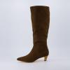 image:imageCUSHIONAIRE Womens Stiles high kitten heel boot with Memory FoamBrown