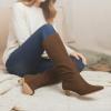 image:imageCUSHIONAIRE Womens Stiles high kitten heel boot with Memory FoamBrown