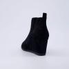 image:imageCUSHIONAIRE Womens Tito Wedge Bootie  Soft Vegan Suede Memory Foam Wide Width AvailableBlack