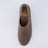 image:imageCUSHIONAIRE Womens Tito Wedge Bootie  Soft Vegan Suede Memory Foam Wide Width AvailableTaupe