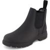 image:imageCUSHIONAIRE Womens Britain Chelsea Boots Soft Vegan Leather NonSlip Sole Memory Foam Back Pull Tab Ankle Boots for Women Wide WidthsBlack Rugged