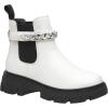 image:imageCUSHIONAIRE Womens Clover slip on chelsea boot with Detachable Chain Memory FoamWhite
