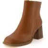 image:imageCUSHIONAIRE Womens Dante block heel dress boot Memory Foam Wide Widths AvailableCognac