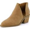 image:imageCUSHIONAIRE Womens Edith cut out ankle bootie Memory Foam Wide Widths AvailableTan