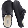 image:imageCUSHIONAIRE Womens Fable Recovery Clog with Faux Fur Lining and ComfortBlack
