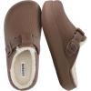 image:imageCUSHIONAIRE Womens Fable Recovery Clog with Faux Fur Lining and ComfortBrown