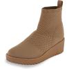image:imageCUSHIONAIRE Womens Iggy stretch knit wedge boots Memory Foam Wide Widths AvailableTaupe