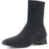 image:imageCUSHIONAIRE Womens Russel Knit Ankle Boot with Block Heel Memory Foam Wide Widths AvailableKnit Gray