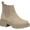 image:imageCUSHIONAIRE Womens Sasha slip on chelsea boot Memory FoamTaupe Suede