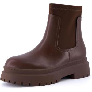 image:imageCUSHIONAIRE Womens Dee Chelsea Stretch boot Memory Foam Wide Widths AvailableBrown
