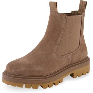 image:imageCUSHIONAIRE Womens Derby Genuine Suede Chelsea boot Memory Foam Wide Widths AvailableCamel Suede