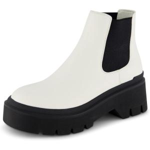 image:imageCUSHIONAIRE Womens Dive Slip on Chelsea Boot Memory FoamWhite