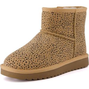 image:imageCUSHIONAIRE Womens Hipster pull on boot Memory FoamCheetah Genuine Suede