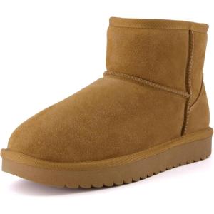 image:imageCUSHIONAIRE Womens Hipster pull on boot Memory FoamChestnut Genuine Suede