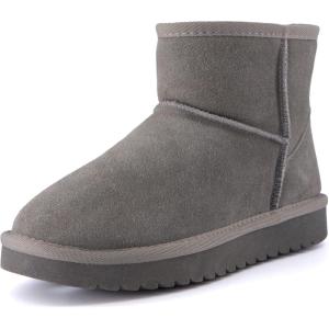 image:imageCUSHIONAIRE Womens Hipster pull on boot Memory FoamGrey Genuine Suede