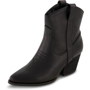 image:imageCUSHIONAIRE Womens Rocky Western boot with stitch detailing and Memory Foam padding Wide Widths AvailableBlack