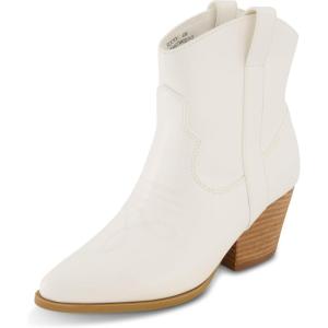 image:imageCUSHIONAIRE Womens Rocky Western boot with stitch detailing and Memory Foam padding Wide Widths AvailableWhite