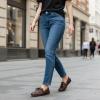 image:imageCUSHIONAIRE Anchor Lightweight Boat Shoes for Women  SlipOn Moccasin Loafers with Nautical Design  Wide Widths AvailableDark Brown Smooth
