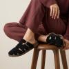 image:imageCUSHIONAIRE Benson Fisherman Sandals for Women  Suede Slip On Closed Toe Womens Clogs with Memory Foam Cork Footbed and Arch SupportBlack Suede
