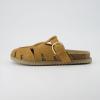 image:imageCUSHIONAIRE Benson Fisherman Sandals for Women  Suede Slip On Closed Toe Womens Clogs with Memory Foam Cork Footbed and Arch SupportChestnut Suede