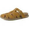 image:imageCUSHIONAIRE Benson Fisherman Sandals for Women  Suede Slip On Closed Toe Womens Clogs with Memory Foam Cork Footbed and Arch SupportChestnut Suede