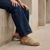 image:imageCUSHIONAIRE Boulder Genuine Leather Clogs for Women Slingback Slip On Shoes with Adjustable Swivel Back Strap and Memory Foam FootbedBiscuit Suede