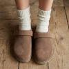 image:imageCUSHIONAIRE Boulder Genuine Leather Clogs for Women Slingback Slip On Shoes with Adjustable Swivel Back Strap and Memory Foam FootbedBrown
