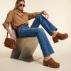 image:imageCUSHIONAIRE Womens Gibbons Faux Wood Clog with Memory Foam Padding Wide Widths AvailableChestnut