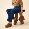 image:imageCUSHIONAIRE Womens Gibbons Faux Wood Clog with Memory Foam Padding Wide Widths AvailableChestnut