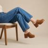 image:imageCUSHIONAIRE Womens Gibbons Faux Wood Clog with Memory Foam Padding Wide Widths AvailableChestnut