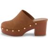 image:imageCUSHIONAIRE Womens Gibbons Faux Wood Clog with Memory Foam Padding Wide Widths AvailableChestnut