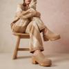 image:imageCUSHIONAIRE Womens Gibbons Faux Wood Clog with Memory Foam Padding Wide Widths AvailableSand