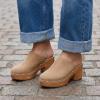 image:imageCUSHIONAIRE Womens Gibbons Faux Wood Clog with Memory Foam Padding Wide Widths AvailableSand